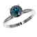 1.55 CTW Certified Intense Blue SI Diamond Solitaire - 2