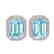 12 CTW Sky Blue Topaz And Micro Pave VS/SI Diamond Halo