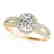 0.75 CTW Certified VS/SI Diamond Solitaire Halo Ring