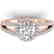 2 CTW Certified VS/SI Diamond Solitaire Micro Halo Ring