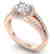 2 CTW Certified VS/SI Diamond Solitaire Micro Halo Ring - 2