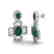9.26 CTW Emerald & Micro Pave VS/SI Diamond Earrings - 2