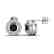 0.75 CTW Micro Pave VS/SI Diamond Earrings Solitaire - 2