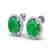 6 CTW Emerald & Micro Pave VS/SI Diamond Earrings Halo