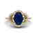 2 CTW Sapphire & Micro Pave VS/SI Diamond Ring 10K