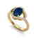 2 CTW Sapphire & Micro Pave VS/SI Diamond Ring 10K - 2