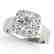 1.3 CTW Certified VS/SI Diamond Solitaire Halo Ring 14K