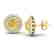 2 CTW Citrine & Micro Pave VS/SI Diamond Stud Earrings - 2