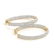 3.65 CTW Diamond VS/SI 31 Mm Hoop Earrings 14K Pave