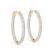 3.65 CTW Diamond VS/SI 31 Mm Hoop Earrings 14K Pave - 2
