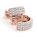 0.70 CTW Diamond VS/SI 16 Mm Hoop Earrings 14K Pave