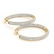 2.5 CTW Diamond VS/SI 25 Mm Hoop Earrings 14K Pave Gold