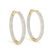 2.5 CTW Diamond VS/SI 25 Mm Hoop Earrings 14K Pave Gold - 2