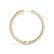 2.5 CTW Diamond VS/SI 25 Mm Hoop Earrings 14K Pave Gold - 3