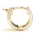 0.70 CTW Diamond VS/SI 16 Mm Hoop Earrings 14K Pave - 3