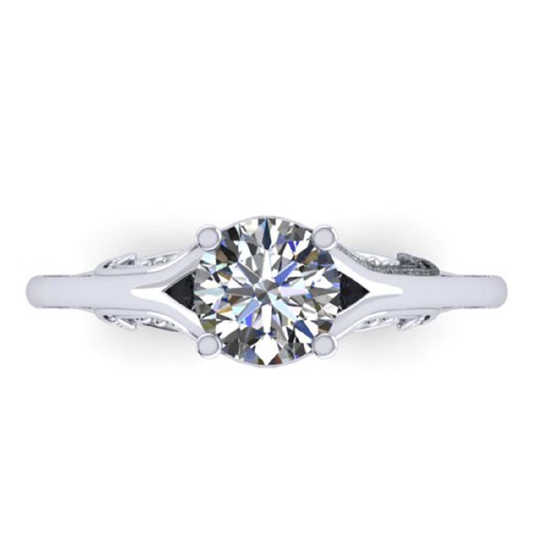 1 ctw Solitaire VS/SI Diamond Ring 18K White Gold -: REF-325M2F - SKU:32840 ---- 1 ctw Solitaire VS/SI Diamond Ring 18K White Gold Designer Brand Luxury Jewelry, made in the USA Suggested Retail Price: $22,450 Factory offers perfect factory sizing, for 