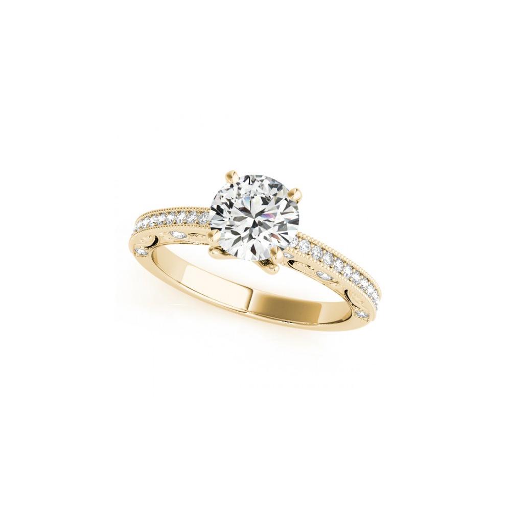 1 ctw Certified VS/SI Diamond Solitaire Antique Ring: REF-138N3F - SKU: 25225 ---- 1 ctw Certified VS/SI Diamond Solitaire Antique Ring 14K Yellow Gold Designer Brand Luxury Jewelry, made in the USA Suggested Retail Price: $8,100 Factory offers perfect f