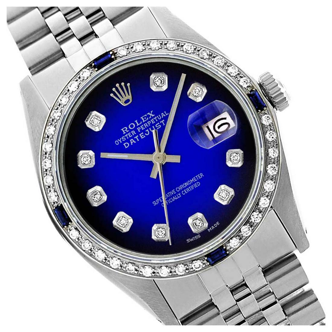 Rolex Ladies Stainless Steel, Diam Dial & Diam/Sapphire: REF-431Y6X ---- Rolex Ladies Stainless Steel, Diam Dial & Diam/Sapphire Bezel, Sapphire CrystalThis watch is in Excellent Condition.Newly serviced & Polished to Factory specifications. Prepetual, Self