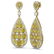 24.01 ctw Canary Citrine & Diamond Earrings 18K Yellow - 2