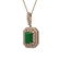 7.18 ctw Certified Emerald & Diamond Victorian Necklace