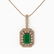 7.18 ctw Certified Emerald & Diamond Victorian Necklace - 2