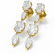 3.88 ctw Diamond Earrings 18K Yellow Gold - REF-584G8W - 3