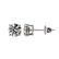 1.11 ctw Certified Quality Diamond Stud Earrings 10k - 2