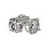 1.11 ctw Certified Quality Diamond Stud Earrings 10k - 3