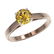 1.06 ctw Certified Intense Yellow Diamond Engagment 10k - 2