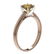 1.06 ctw Certified Intense Yellow Diamond Engagment 10k - 3
