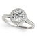 1.55 ctw Certified VS/SI Diamond Solitaire Halo Ring - 2