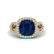 3.15 ctw Sapphire & Micro VS/SI Diamond Certified Ring