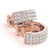 0.70 ctw Diamond VS/SI 16 MM Hoop Earrings Pave 14k