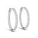 3.65 ctw Diamond VS/SI 31 MM Hoop Earrings Pave 14k - 2