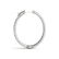 3.65 ctw Diamond VS/SI 31 MM Hoop Earrings Pave 14k - 3
