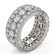 8.2 ctw Diamond Designer Eternity Ring 18K White Gold - - 2