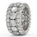 8.2 ctw Diamond Designer Eternity Ring 18K White Gold - - 3