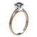 1.03 ctw Certified Intense Blue Diamond Engagment Ring - 3