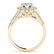 1.75 ctw Certified VS/SI Diamond Halo Ring 14k Yellow - 2