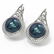 1.31 ctw Diamond & Pearl Earrings 18K White Gold - - 3