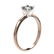 0.50 ctw Certified VS/SI Quality Cushion Cut Diamond - 3