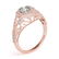 1.4 ctw Certified VS/SI Diamond Halo Ring 14k Rose Gold - 3
