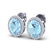 5.50 ctw Aquamarine & Micro VS/SI Diamond Halo Earrings