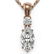 0.6 ctw Marquise Cut Diamond Designer Necklace 18K Rose