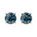1 ctw Certified Intense Blue Diamond Stud Earrings 10k