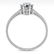 0.50 ctw VS/SI Diamond Art Deco Ring 14k White Gold - - 3