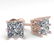 1.0 ctw VS/SI Princess Diamond Art Deco Earrings 14k