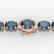 36 ctw London Blue Topaz & VS/SI Diamond Micro Bracelet
