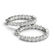 7.5 ctw Diamond VS/SI 37 MM Hoop Earrings 14k White