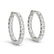 7.5 ctw Diamond VS/SI 37 MM Hoop Earrings 14k White - 2